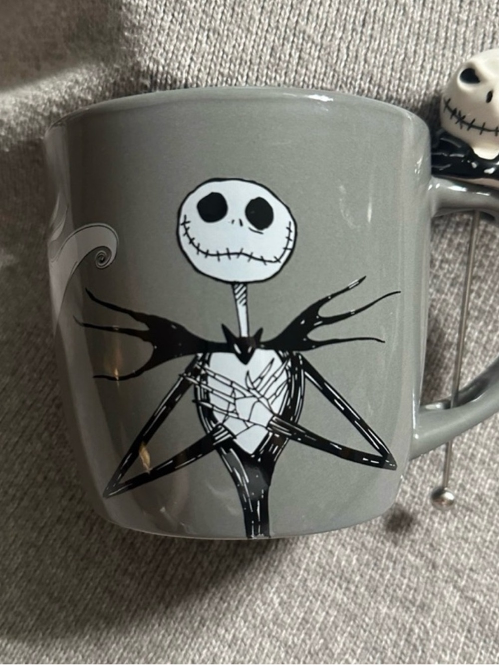 Gray Jack Skellington Ceramic Mug